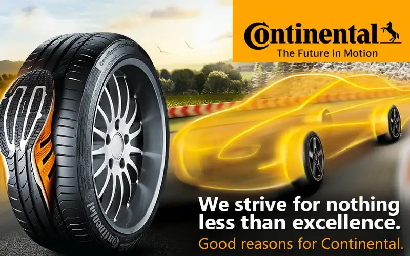 continental tyres banner